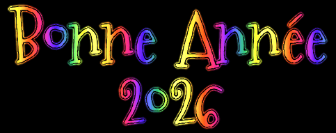 Gif animée glitter avec des mots rouges et noirs