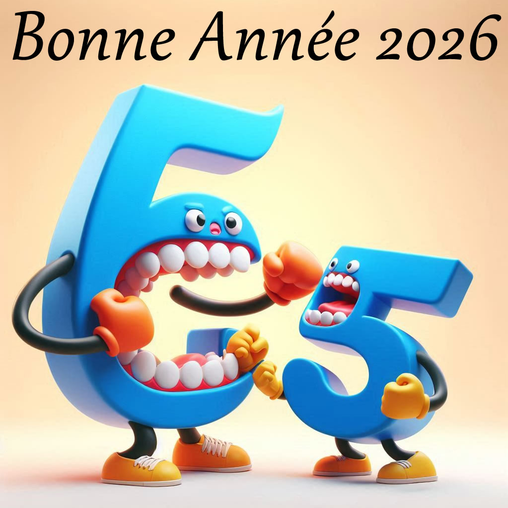 Image souhaits, la nouvelle année 2026 qui dévore 2025