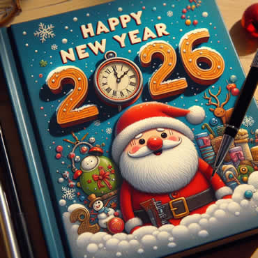 Happy 2026 multicolore