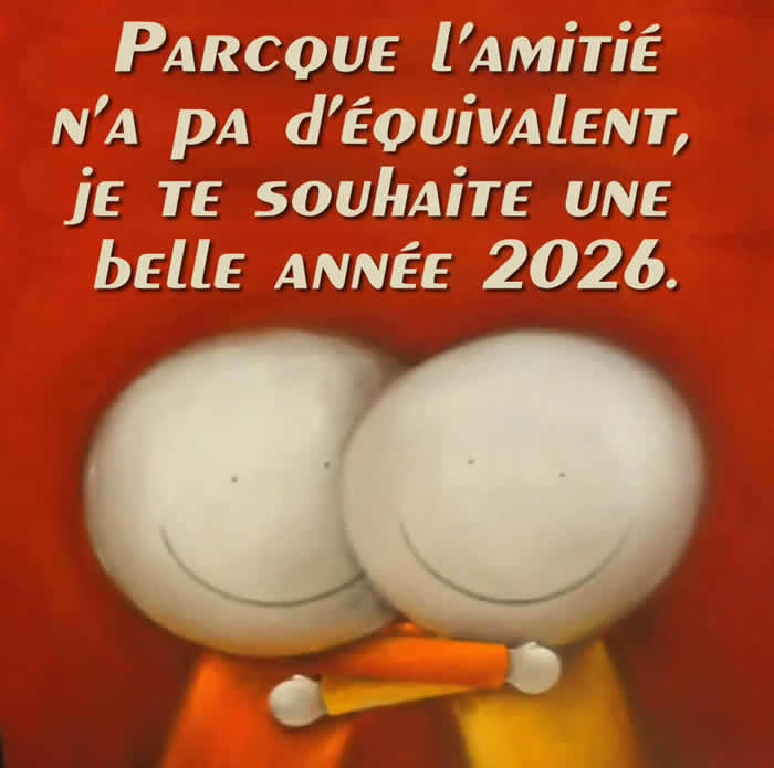 Belle image avec deux amis s'embrassant avec le texte des meilleurs voeux