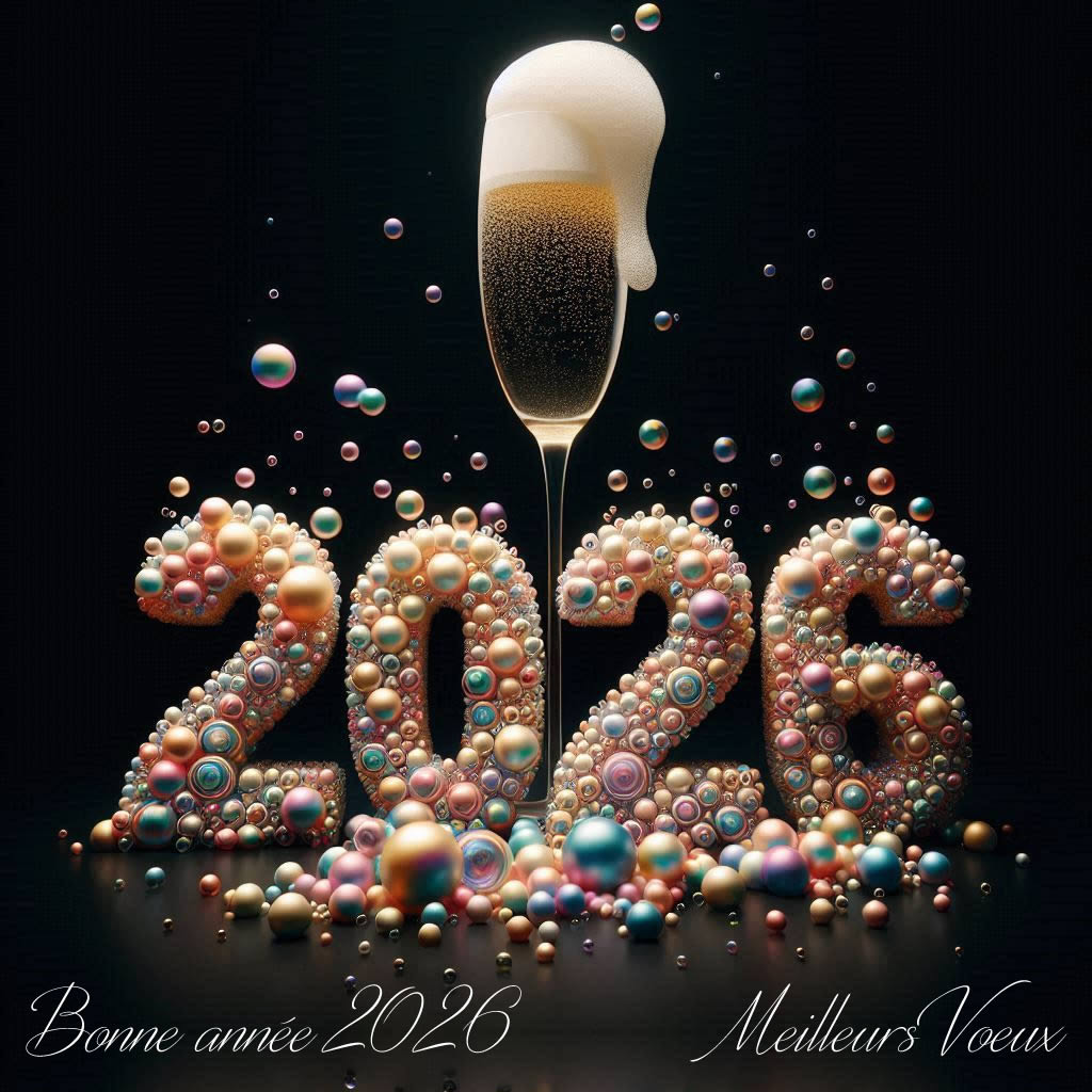 image bonne annee 2027 avec reflexion
