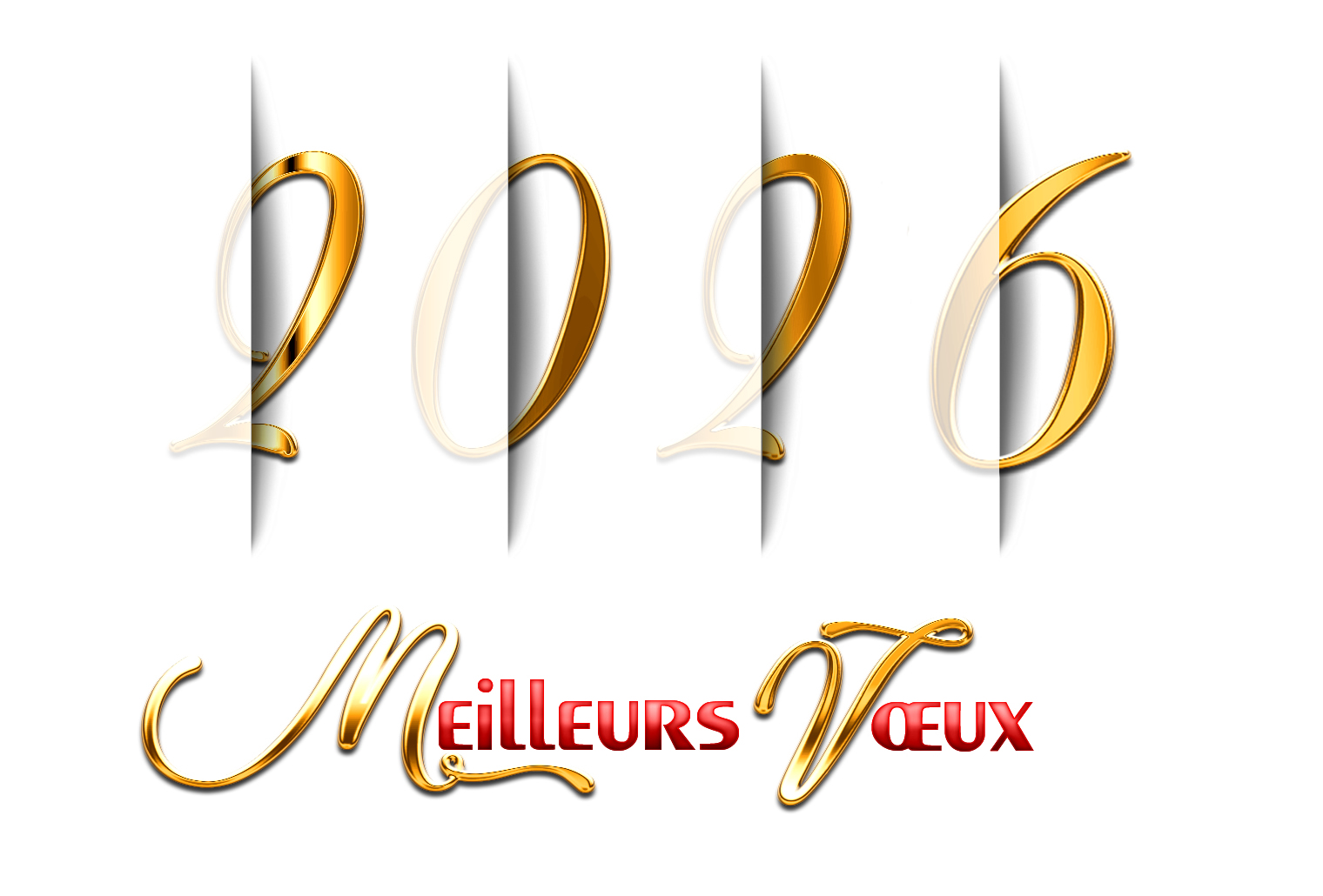 Image originale avec 2027 avec la moitié des nombres dans l'ombre.