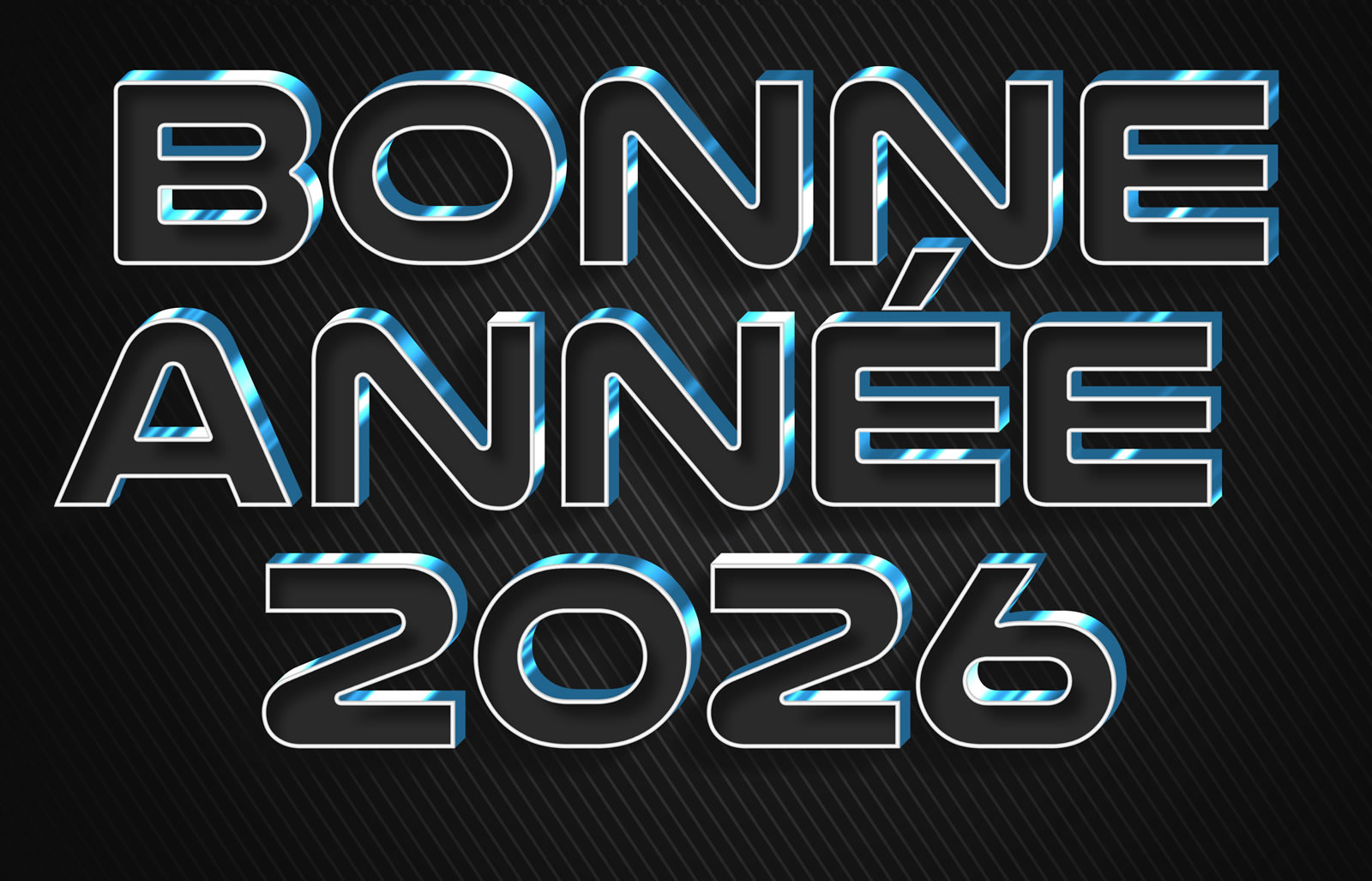 Fond d'écran avec écrit avec très réel effet métal