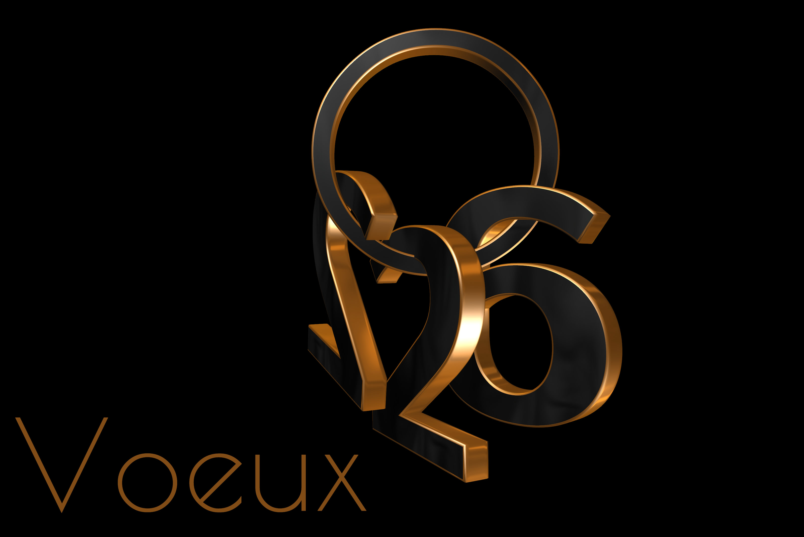 Image bons voeux 2026 de la forme originale